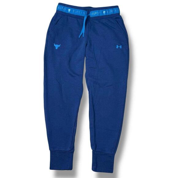 Under Armour Project Rock Charged Cotton Fleece Jogger Pants Wmns S Sweatpants - Picture 1 of 10